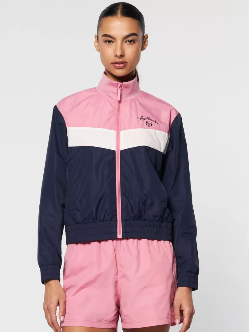 Sergio Tacchini Nylon>Ancona Windbreaker- Wild Rose