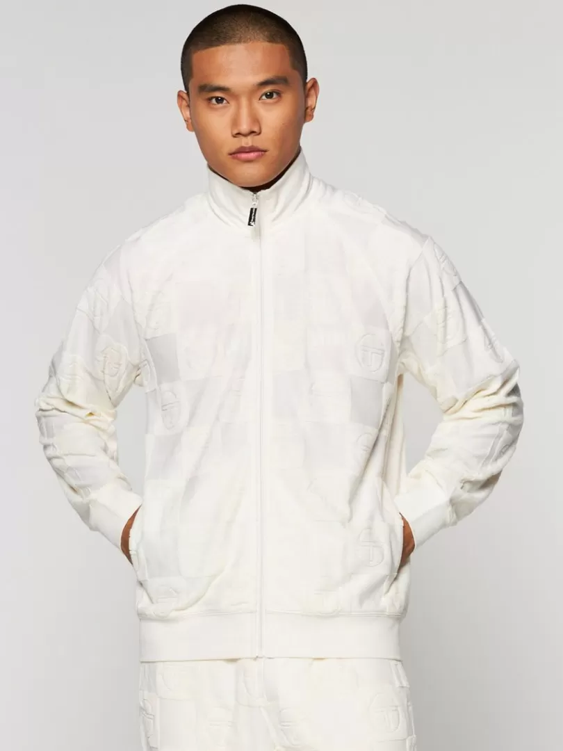 Sergio Tacchini Tracksuits>Anzio Zip-Up Track Jacket-Gardenia