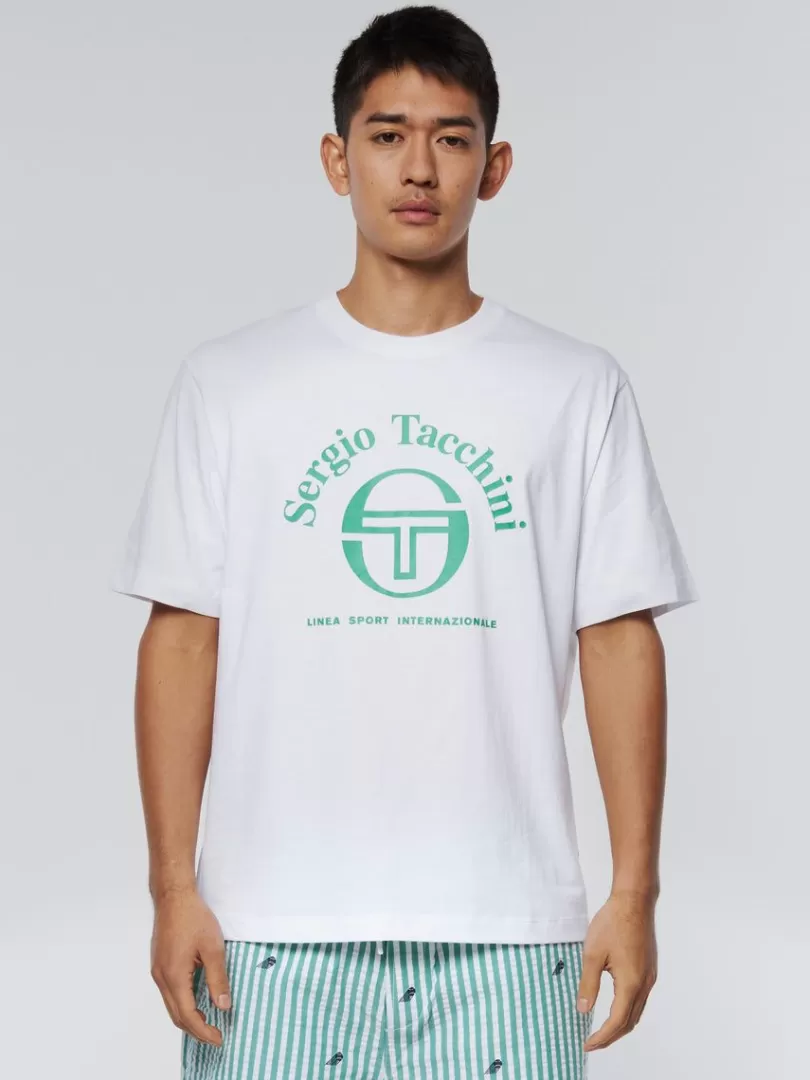 Sergio Tacchini T-Shirts>Arch Type T-Shirt-White