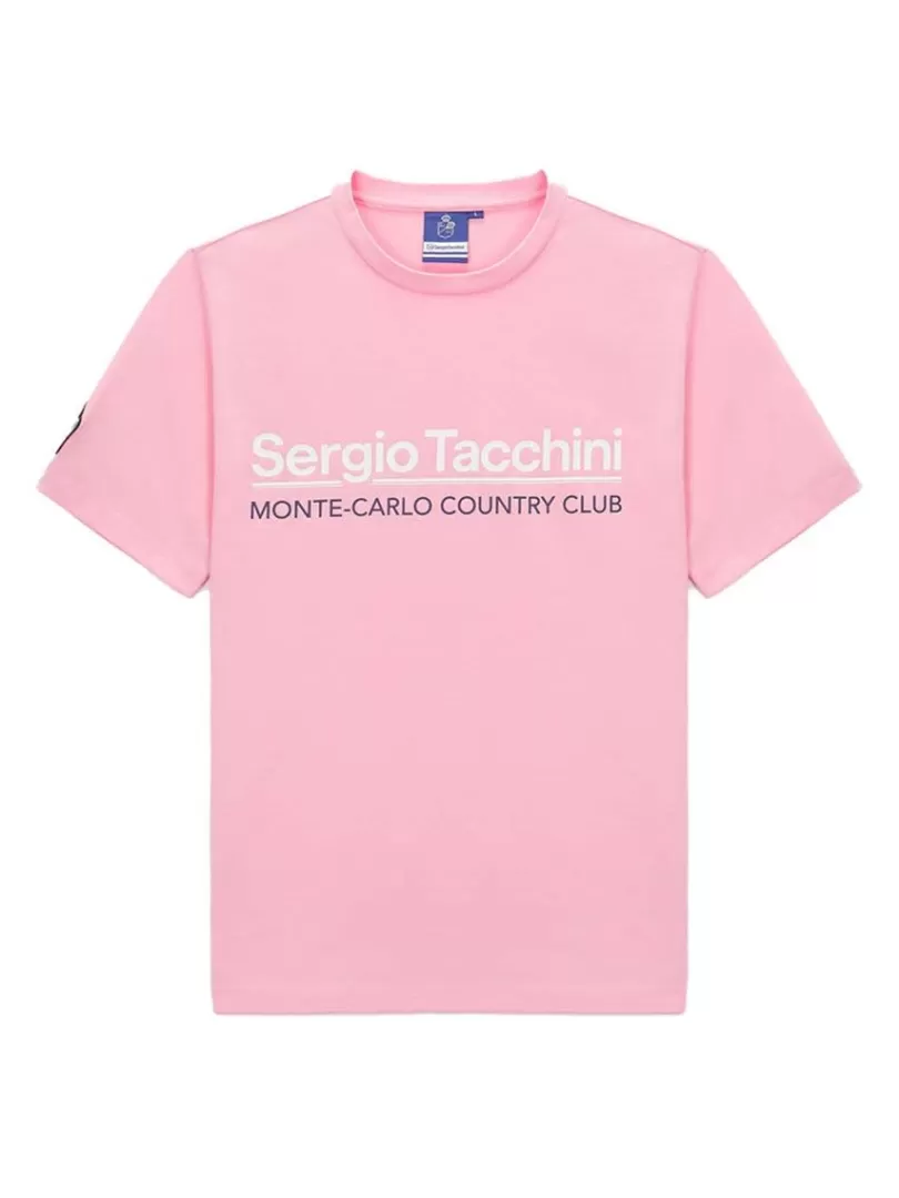 Sergio Tacchini T-Shirts>Bimane Mch T-Shirt- Light Pink