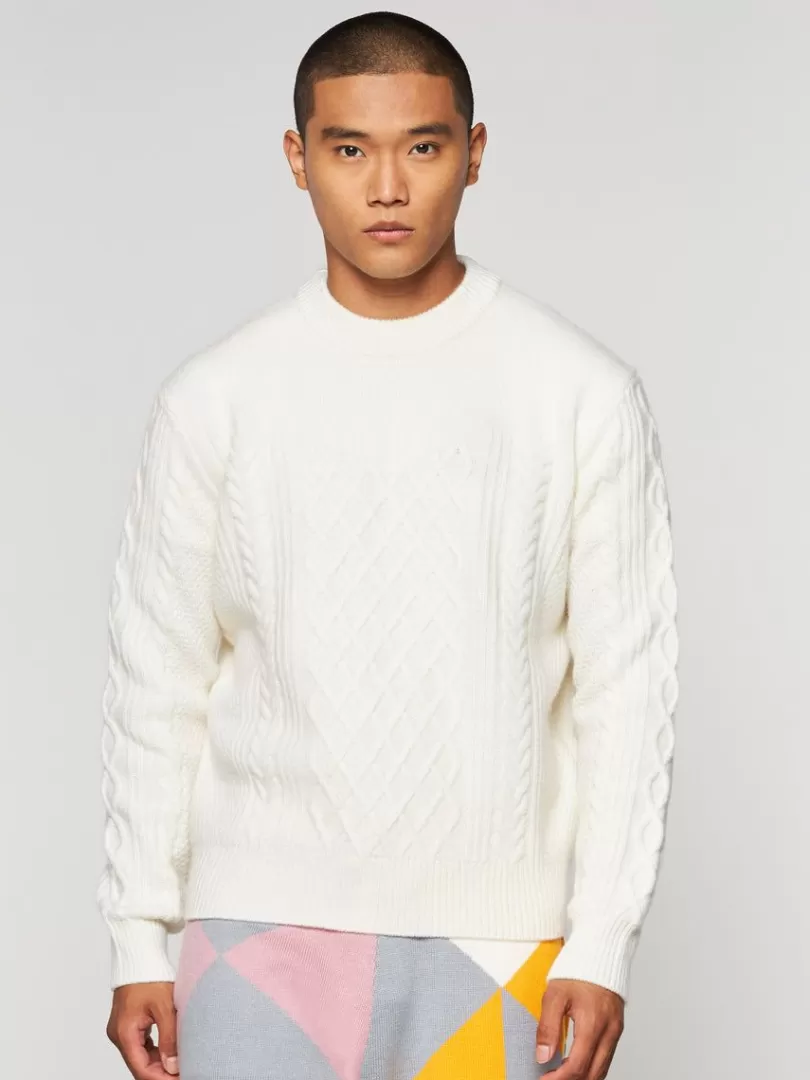 Sergio Tacchini Knitwear>Cave Sweater- Gardenia