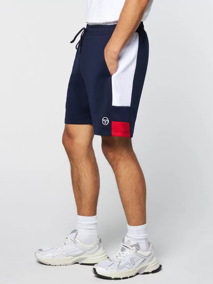 Sergio Tacchini Matching Separates>Cole Shorts- Maritime Blue/ White