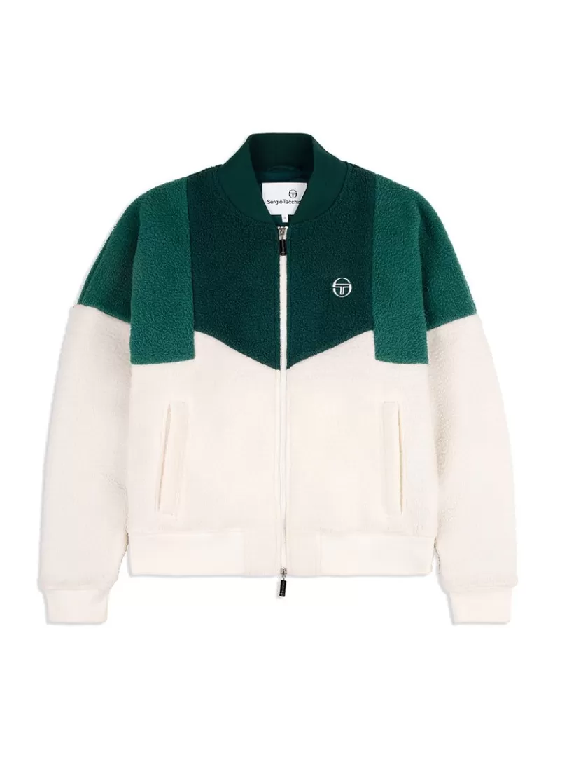 Sergio Tacchini Jackets>Cortina Bomber- Gardenia/ Botanical