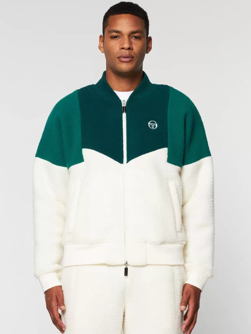 Sergio Tacchini Jackets>Cortina Bomber- Gardenia/ Botanical