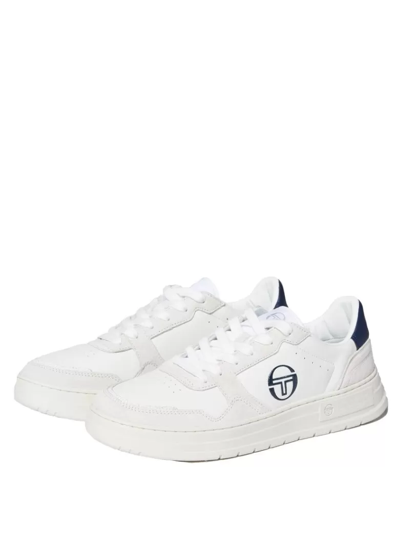 Sergio Tacchini View All>Court Classic Mp Sneaker- White/ Antique White/ Maritime Blue