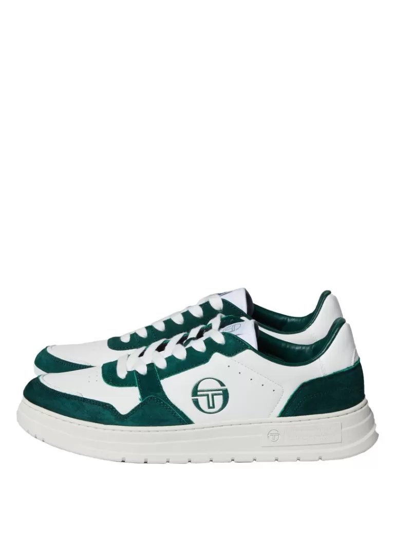 Sergio Tacchini View All>Court Classic Mp Sneaker- White/ Tofu/ Botanical Garden