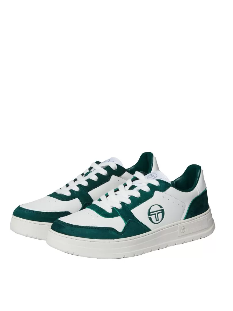 Sergio Tacchini View All>Court Classic Mp Sneaker- White/ Tofu/ Botanical Garden