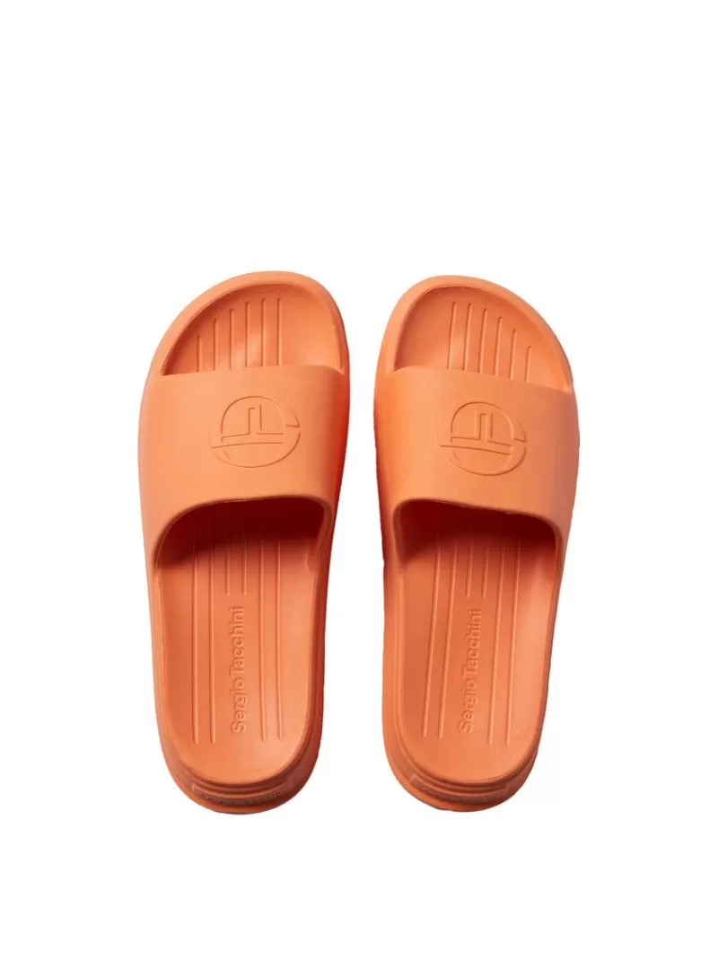 Sergio Tacchini View All>Cup Slide- Tangerine