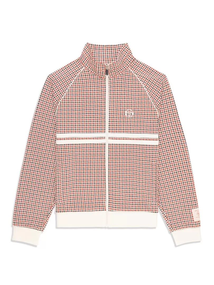 Sergio Tacchini Jackets>Dallas Houndstooth Track Jacket- Poinciana