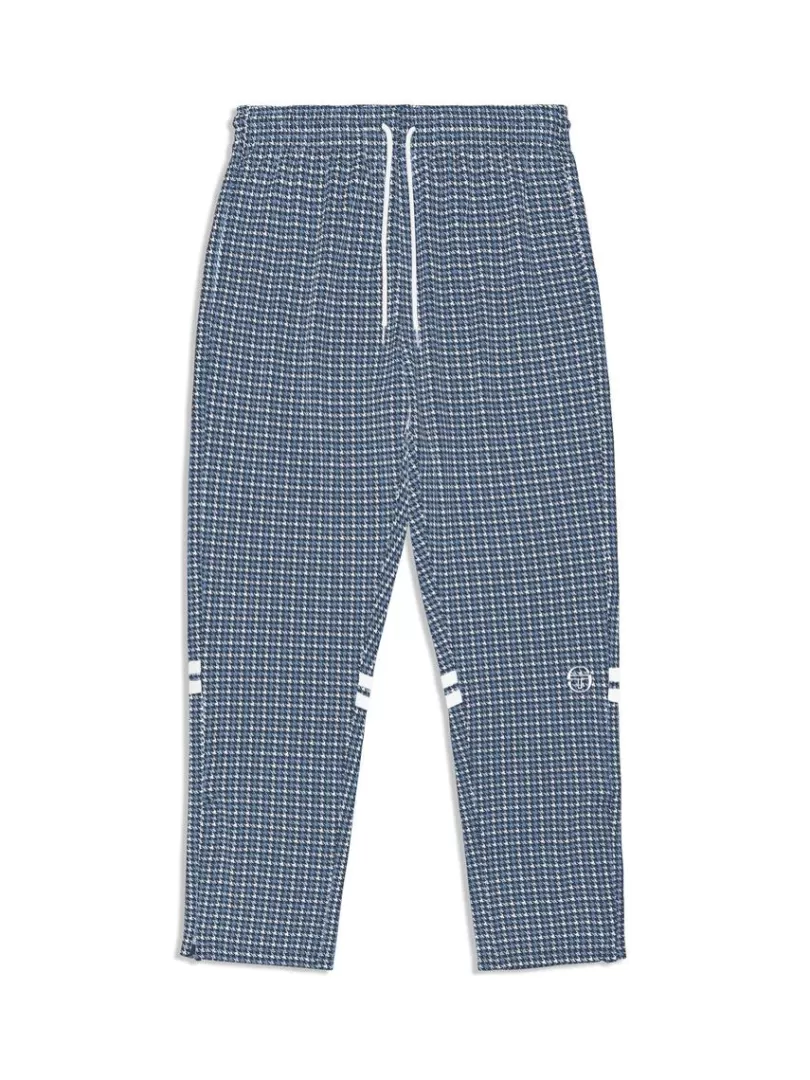 Sergio Tacchini Pants And Sweatpants>Dallas Houndstooth Track Pant- Maritime Blue