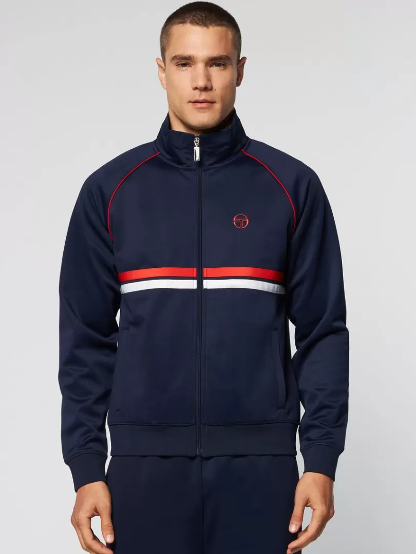 Sergio Tacchini Jackets>Dallas Track Jacket- Maritime Blue