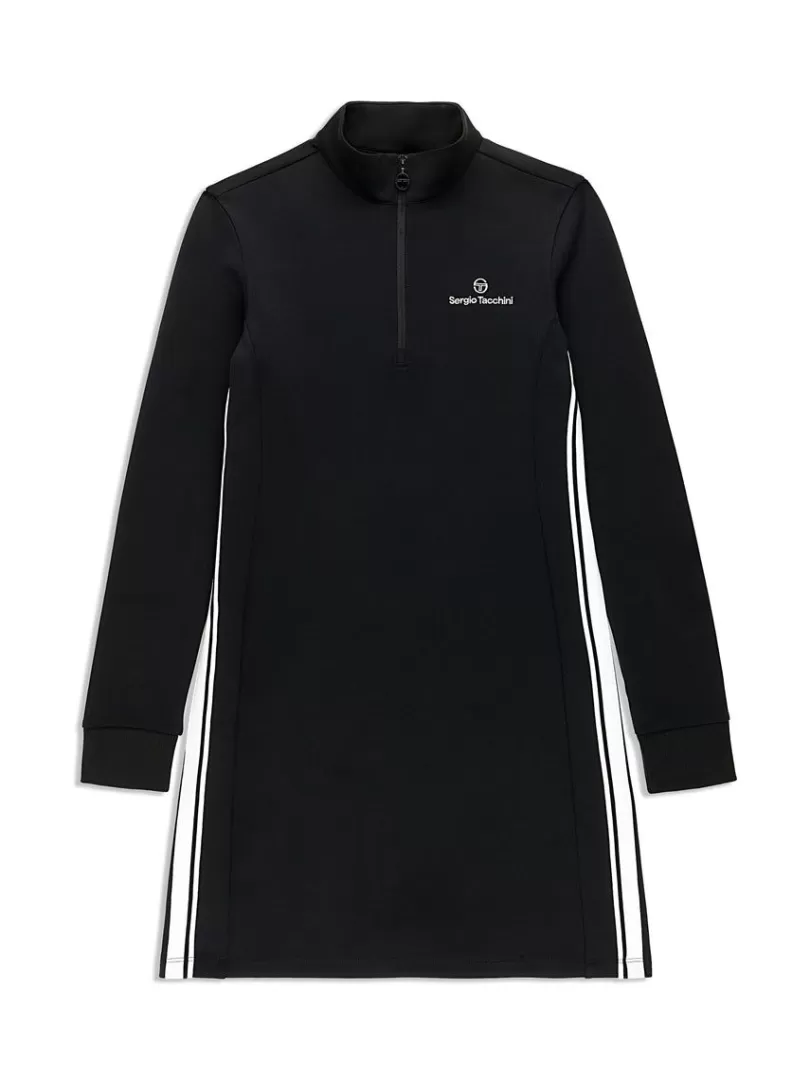 Sergio Tacchini For The Court>Damarindo Half-Zip Track Dress- Black