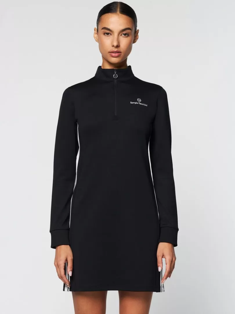 Sergio Tacchini For The Court>Damarindo Half-Zip Track Dress- Black