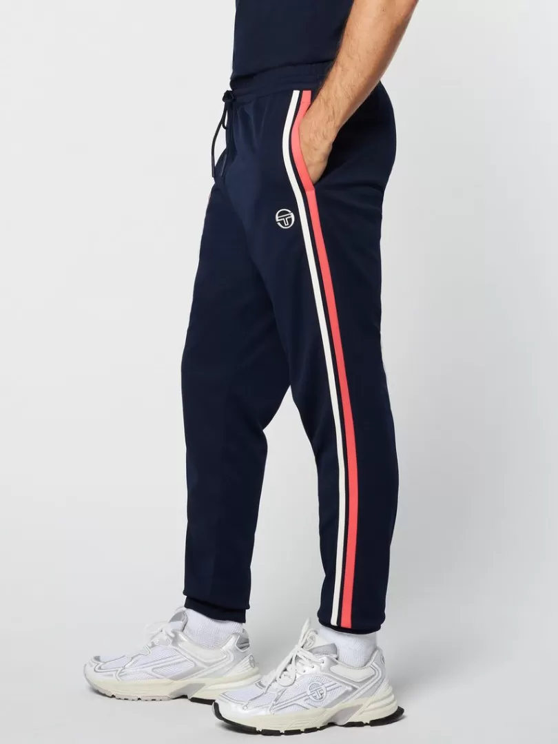 Sergio Tacchini Pants And Sweatpants>Damarindo Track Pant Archivio- Gardenia/ Maritime Blue