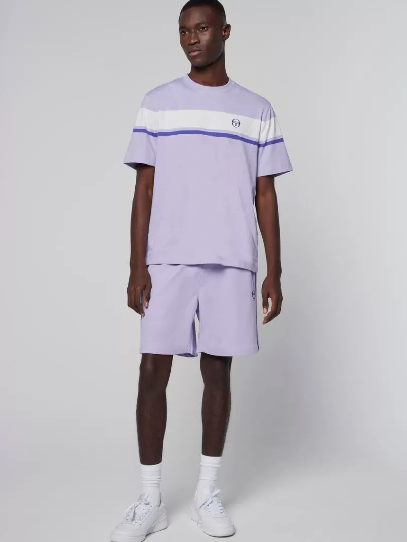 Sergio Tacchini T-Shirts>Damarindo T-Shirt- Lavender/ Gardenia