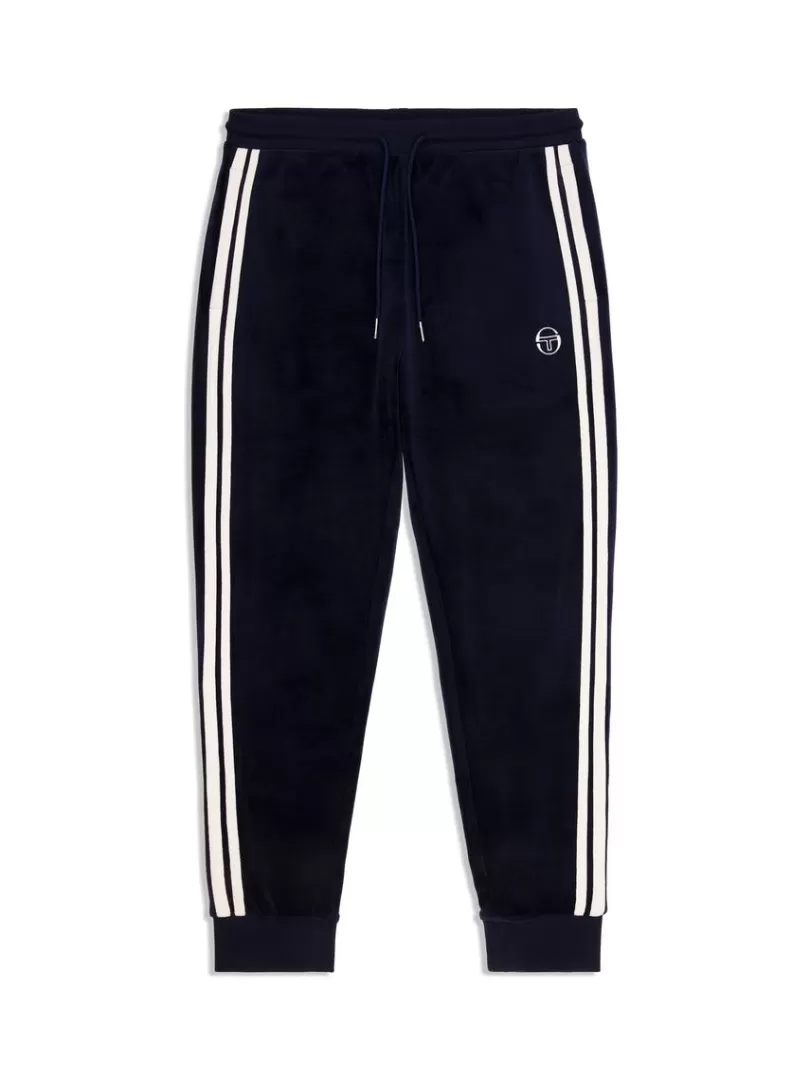 Sergio Tacchini Pants And Sweatpants>Damarindo Velour Track Pant- Maritime Blue