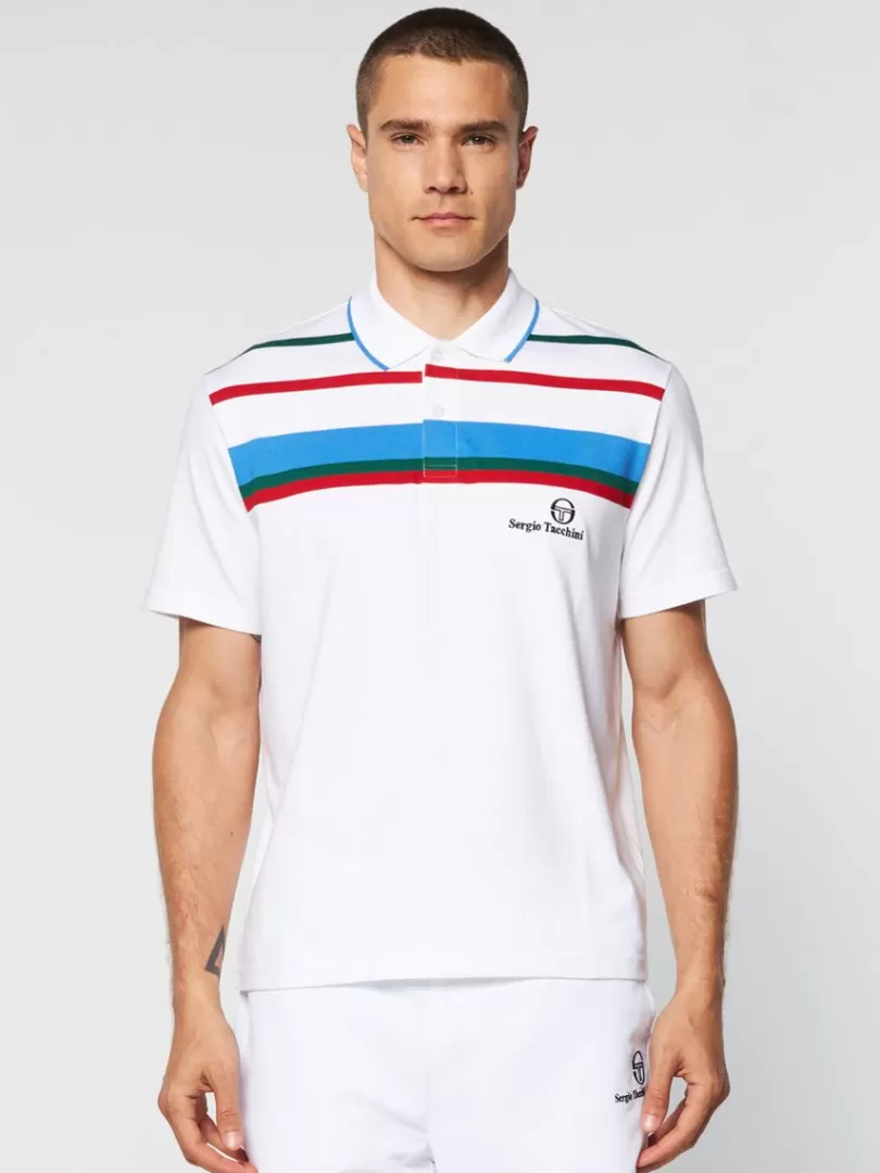 Sergio Tacchini Polos>Denver Polo- White