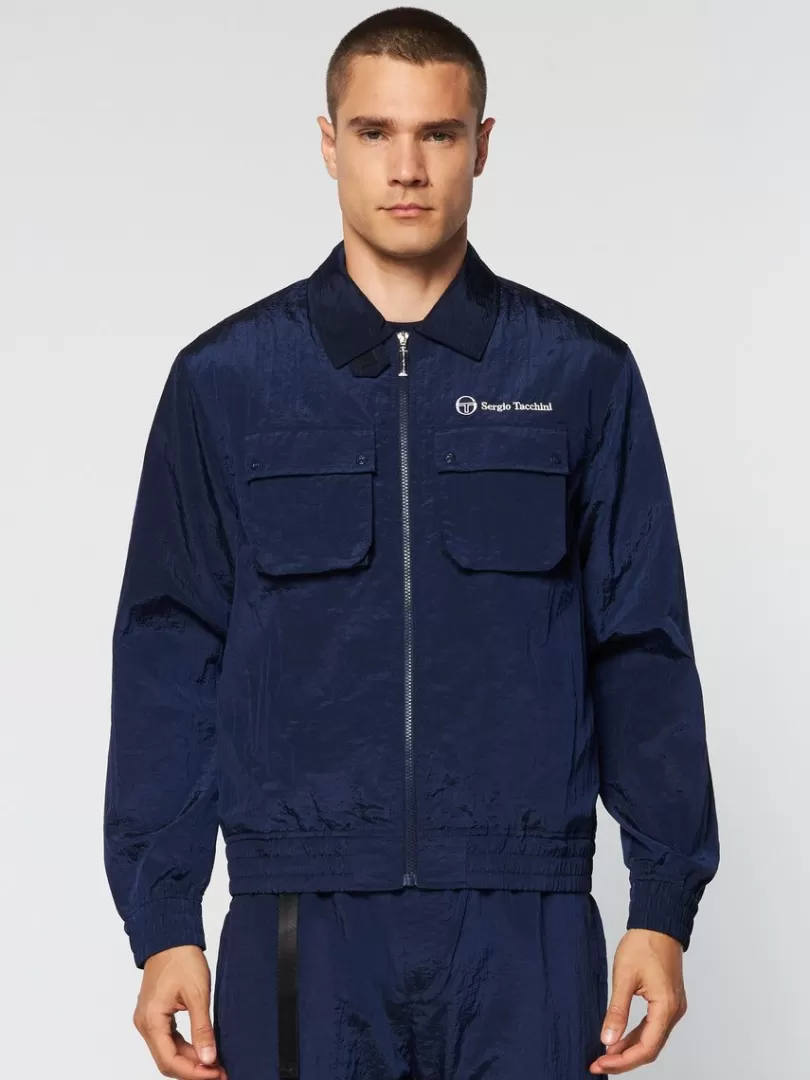 Sergio Tacchini Jackets>Devonte Track Jacket- Maritime Blue