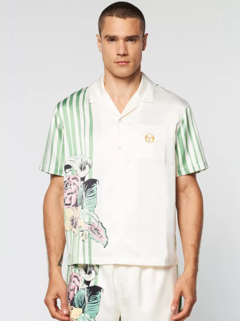 Sergio Tacchini Matching Separates>Ella Printed Shirt- Gardenia