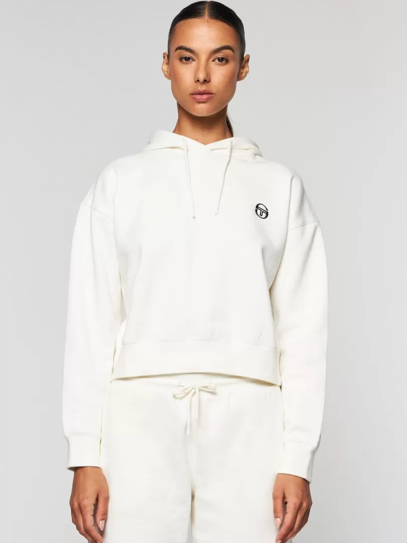 Sergio Tacchini For The Court>Errani Hoodie- Gardenia