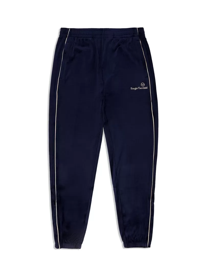 Sergio Tacchini Pants And Sweatpants>Gallone Velour Track Pant- Maritime Blue