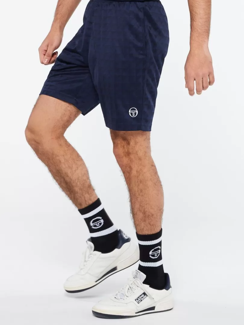 Sergio Tacchini Shorts And Swim>Geo Short-Maritime Blue