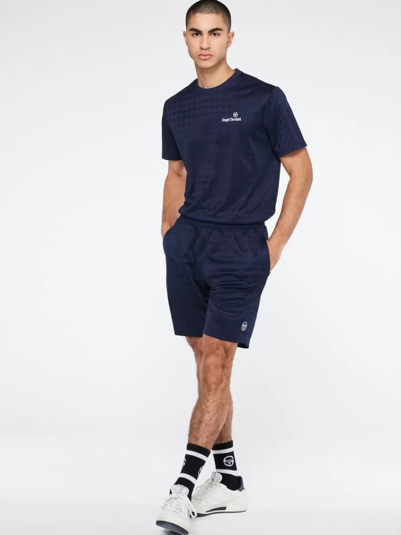 Sergio Tacchini Shorts And Swim>Geo Short-Maritime Blue