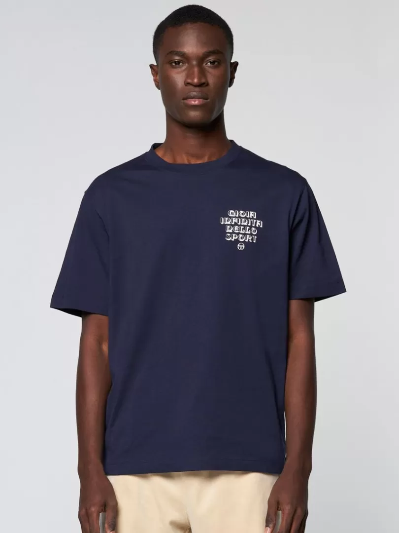 Sergio Tacchini T-Shirts>Gioia T-Shirt- Maritime Blue