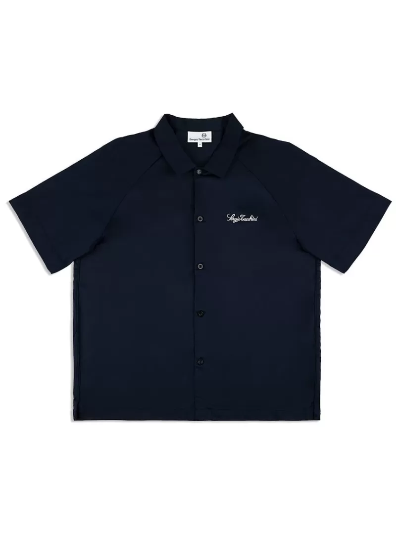 Sergio Tacchini Matching Separates>Giorgio Lounge Shirt- Maritime Blue