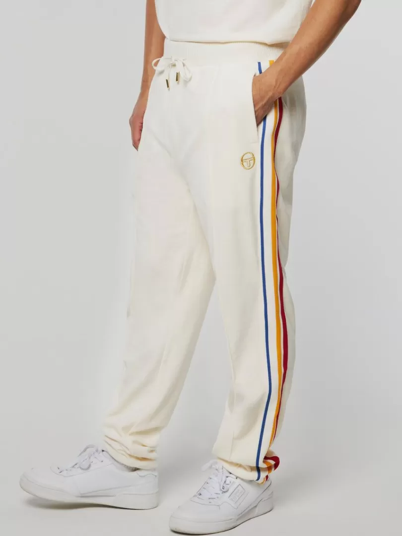 Sergio Tacchini Velour>Goran Velour Track Pant Archivio- Gardenia