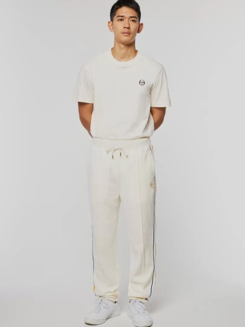 Sergio Tacchini Velour>Goran Velour Track Pant Archivio- Gardenia