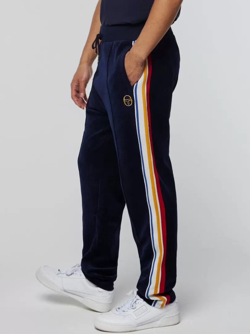 Sergio Tacchini Velour>Goran Velour Track Pant Archivio- Maritime Blue