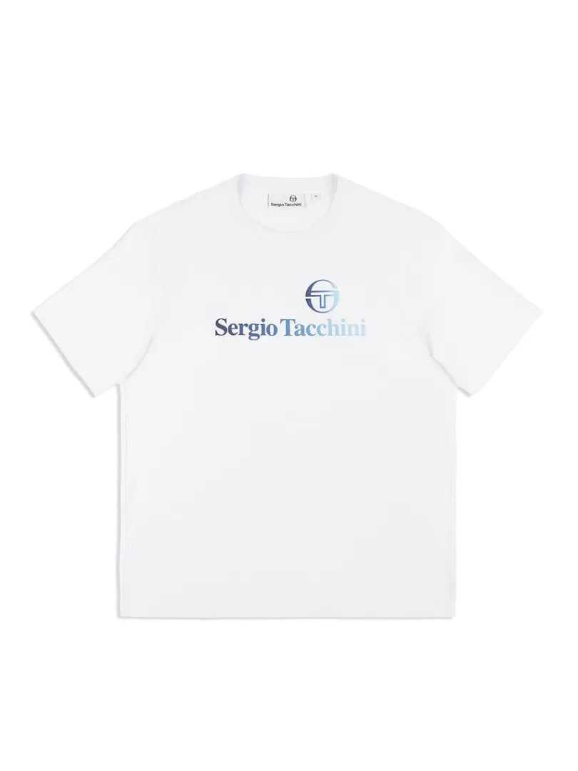 Sergio Tacchini For The Court>Gradiennte T-Shirt- Brilliant White