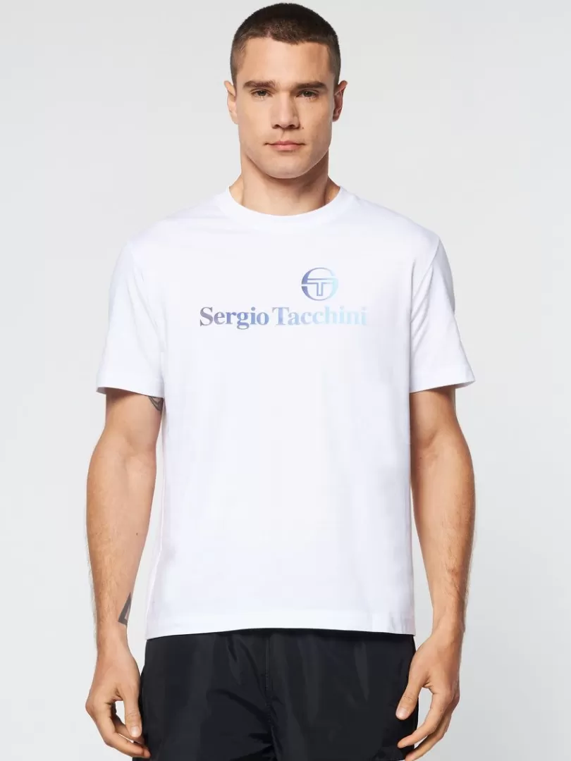 Sergio Tacchini For The Court>Gradiennte T-Shirt- Brilliant White