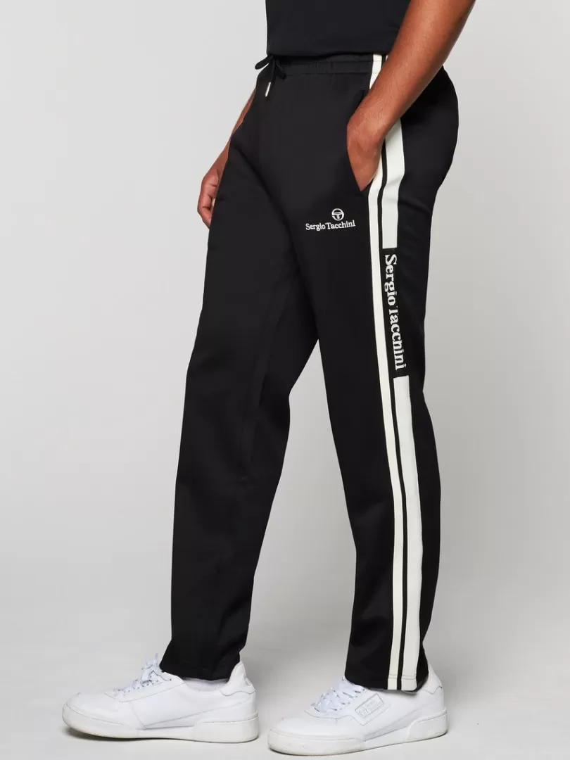 Sergio Tacchini Pants And Sweatpants>Gromo Tape Track Pant- Black Beauty