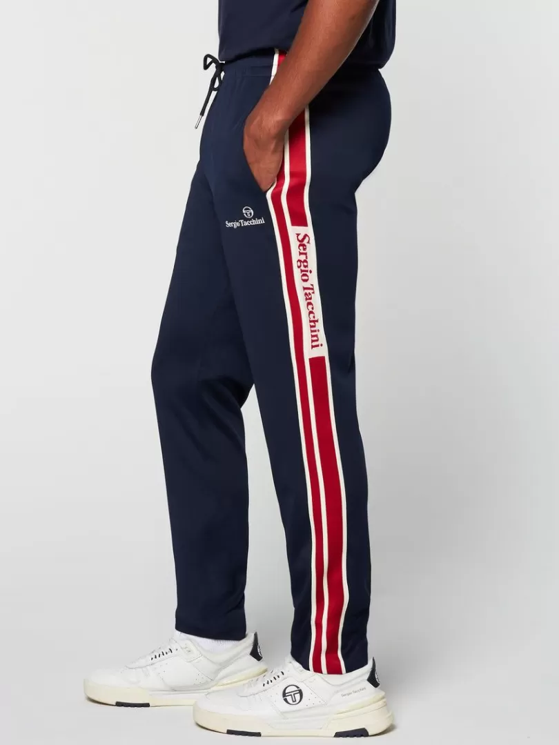 Sergio Tacchini Pants And Sweatpants>Gromo Tape Track Pant- Maritime Blue