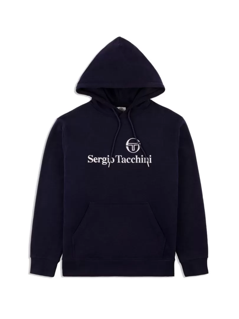 Sergio Tacchini Sweatshirts And Hoodies>Heritage Hoodie- Maritime Blue