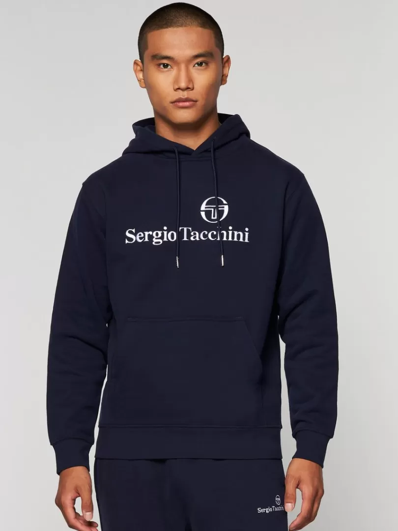 Sergio Tacchini Sweatshirts And Hoodies>Heritage Hoodie- Maritime Blue
