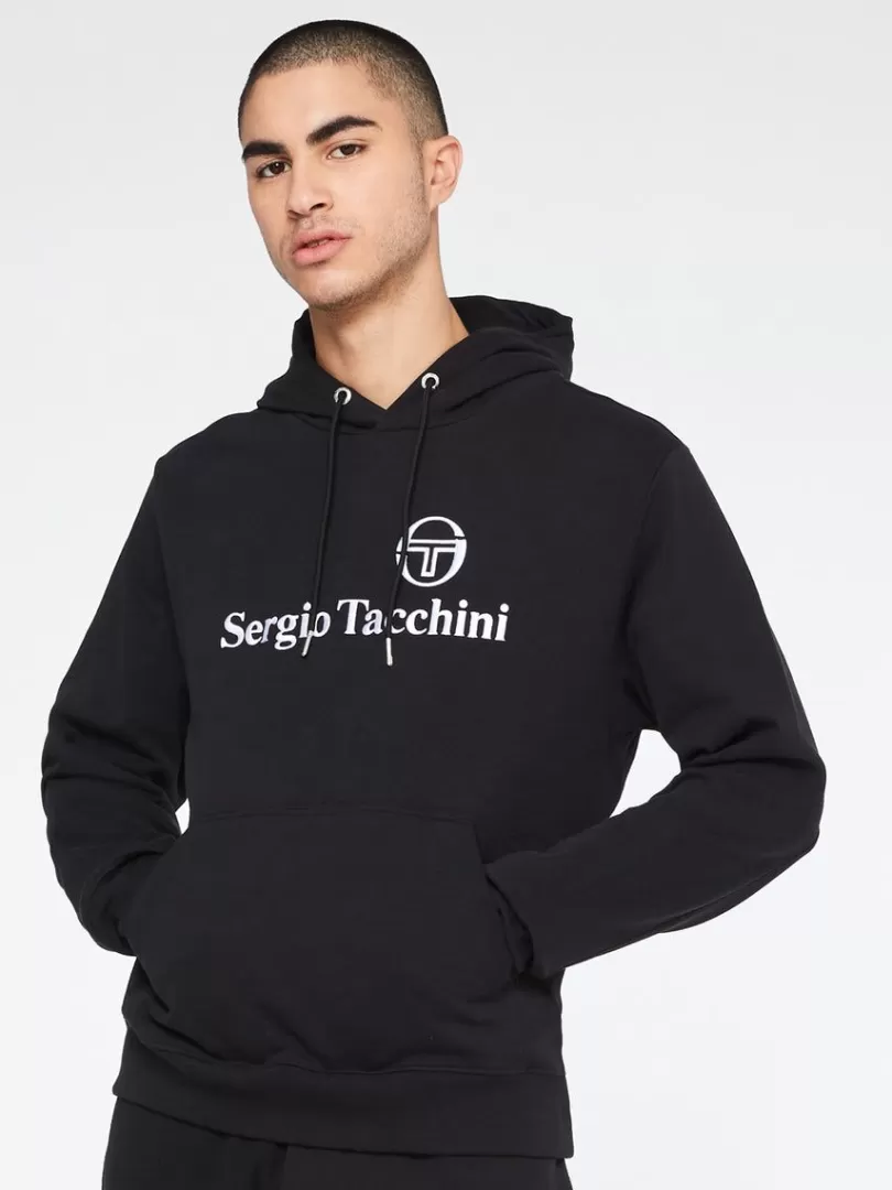 Sergio Tacchini Sweatshirts And Hoodies>Heritage Logo Hoodie-Black