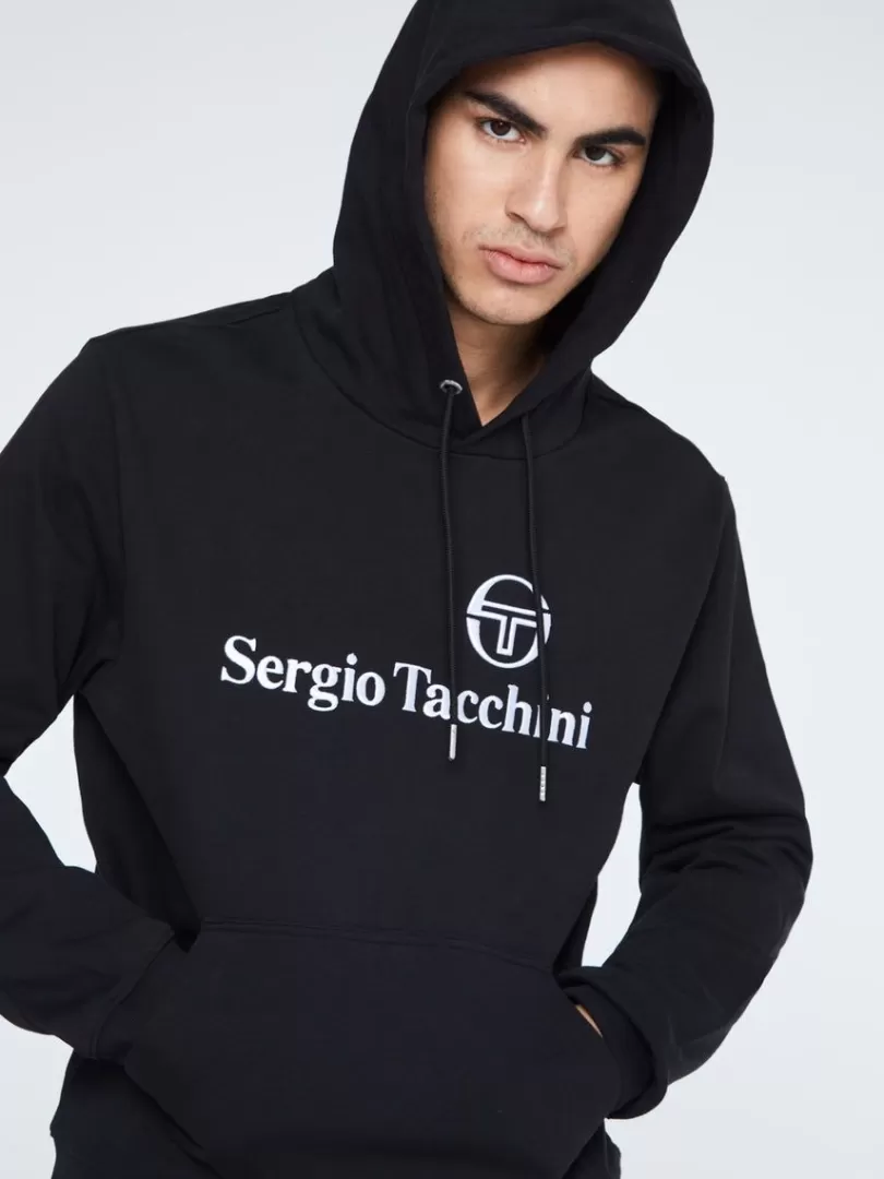 Sergio Tacchini Sweatshirts And Hoodies>Heritage Logo Hoodie-Black