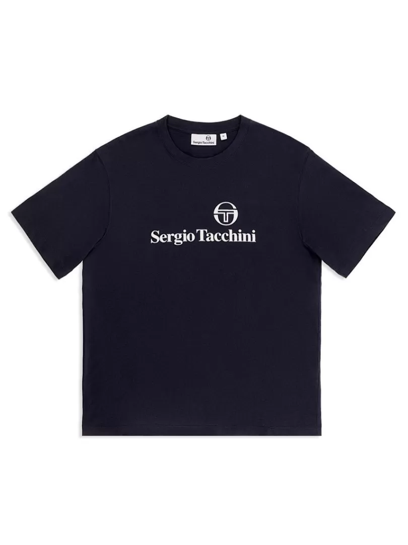 Sergio Tacchini T-Shirts>Heritage T-Shirt- Maritime Blue