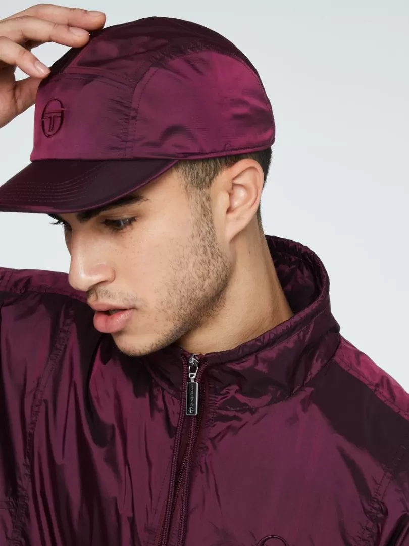 Sergio Tacchini View All>Iridescent Panel Cap-Grape Wine