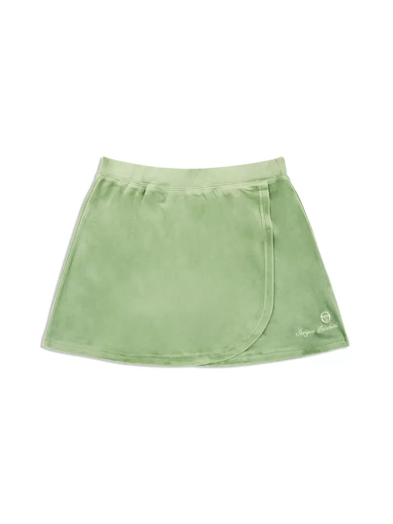 Sergio Tacchini Velour>Josie Tennis Skirt- Jade Green