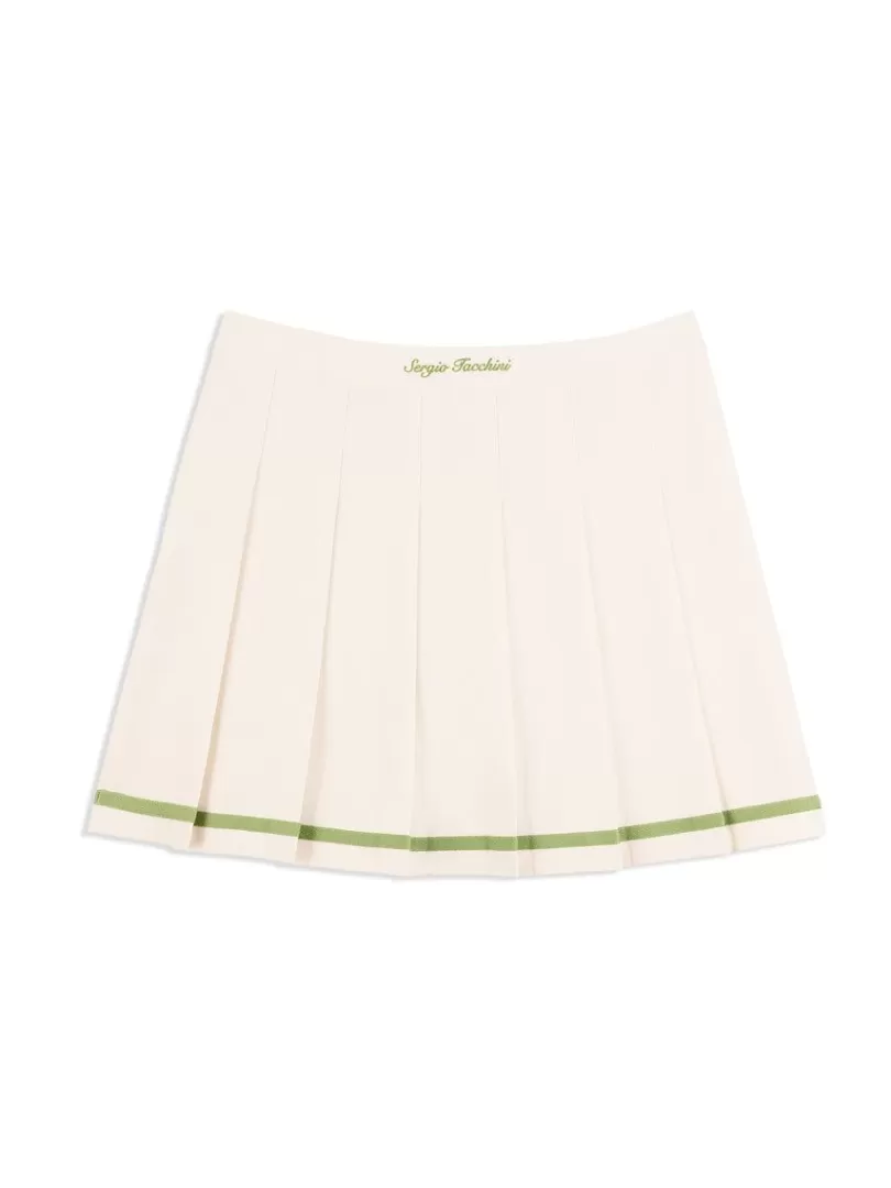 Sergio Tacchini For The Court>Kalkman Tennis Skirt- Gardenia