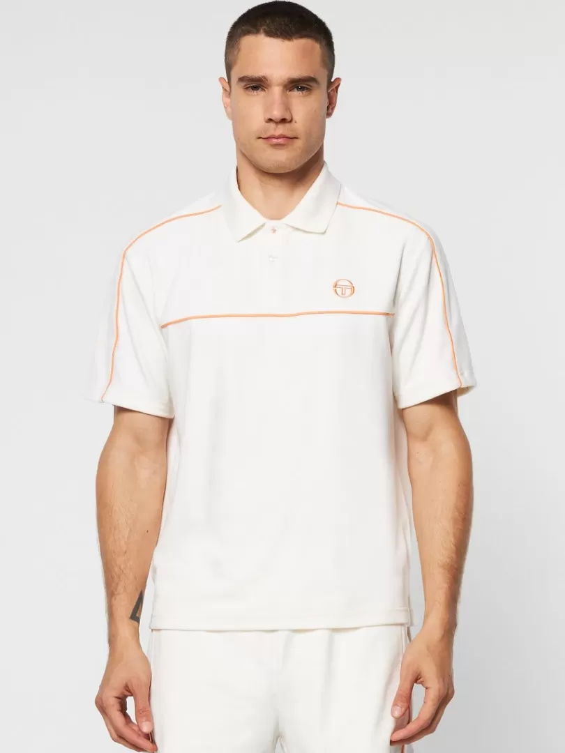 Sergio Tacchini Matching Separates>Lioni Velour Polo Archivio- Gardenia