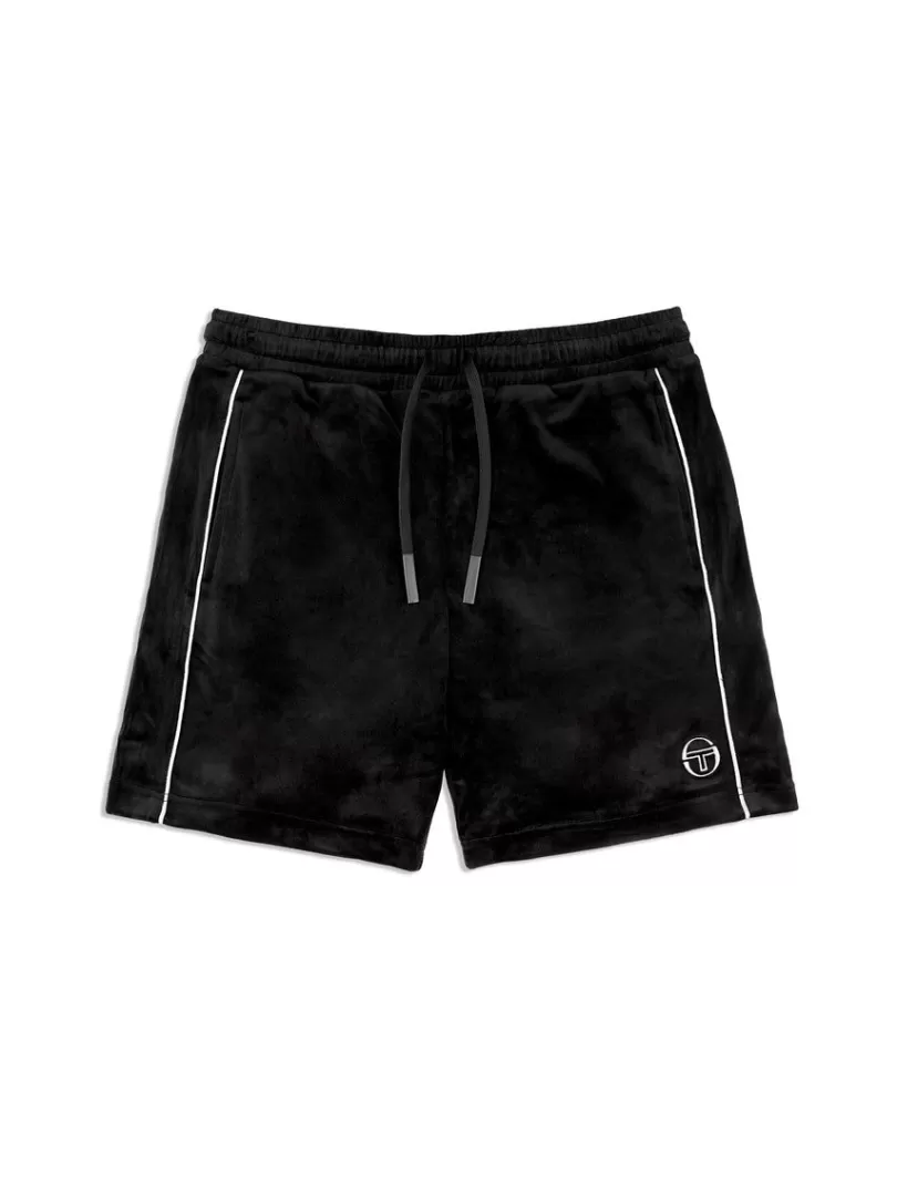 Sergio Tacchini Matching Separates>Lioni Velour Short Archivio- Black Beauty