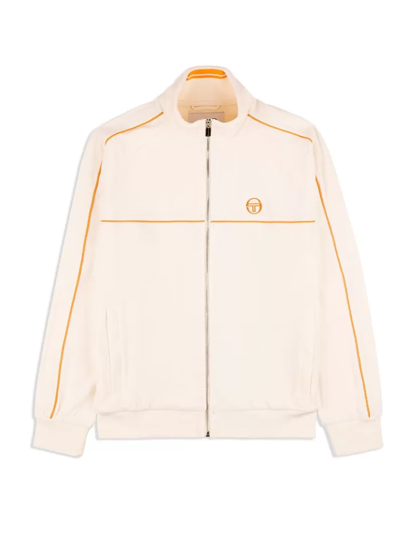 Sergio Tacchini Jackets>Lioni Velour Track Jacket Archivio- Gardenia