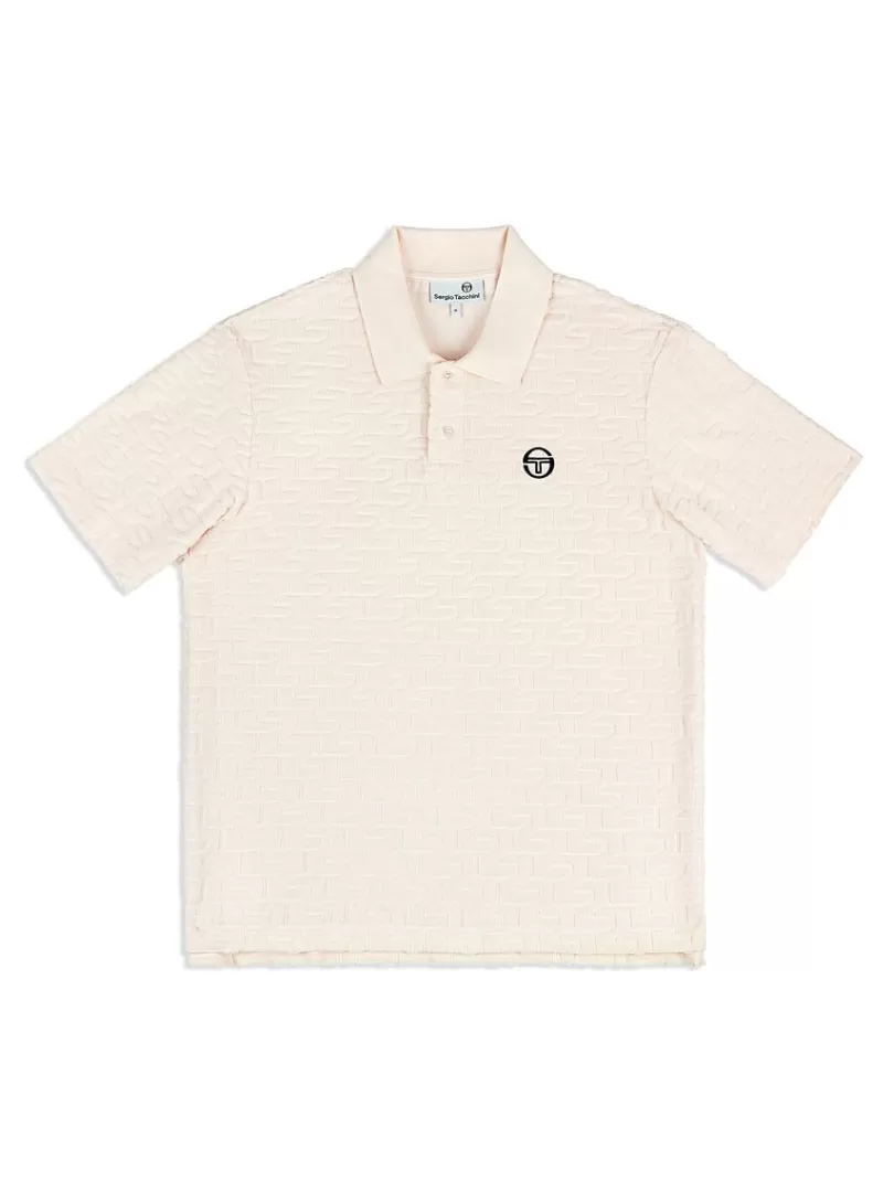 Sergio Tacchini Polos>Livata Monogram Polo- Gardenia