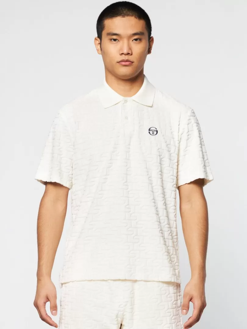 Sergio Tacchini Polos>Livata Monogram Polo- Gardenia