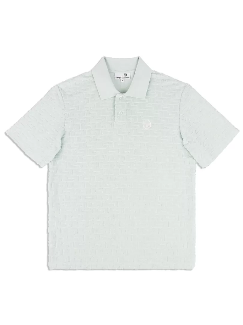 Sergio Tacchini Matching Separates>Livata Monogram Polo- Surf Spray